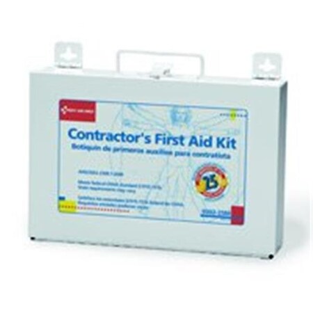 First Aid Only First Aid Only 3247954 Contractors First Aid Kit; Metal Case; 25 Person 3247954